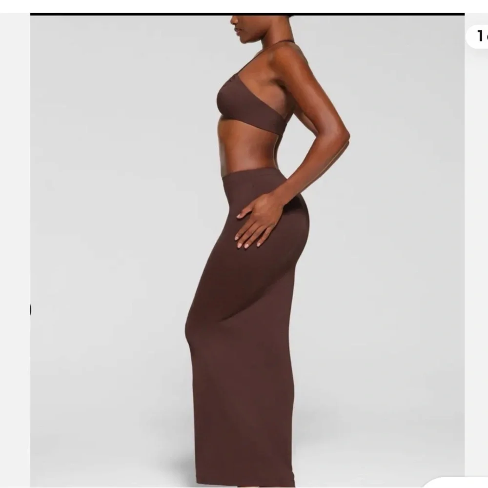 NWT Skims Recycled Swim Cut Out Long Tube Skirt